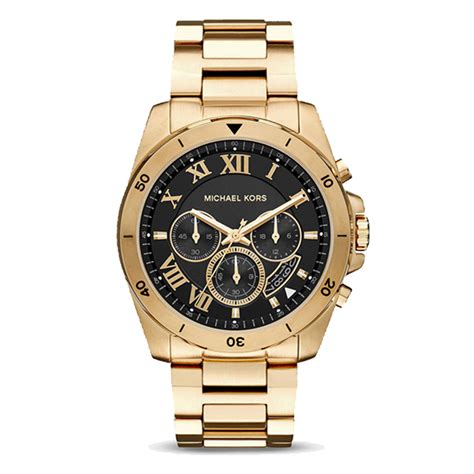 michael kors gold and black watch mens|Michael Kors gold diamond watch.